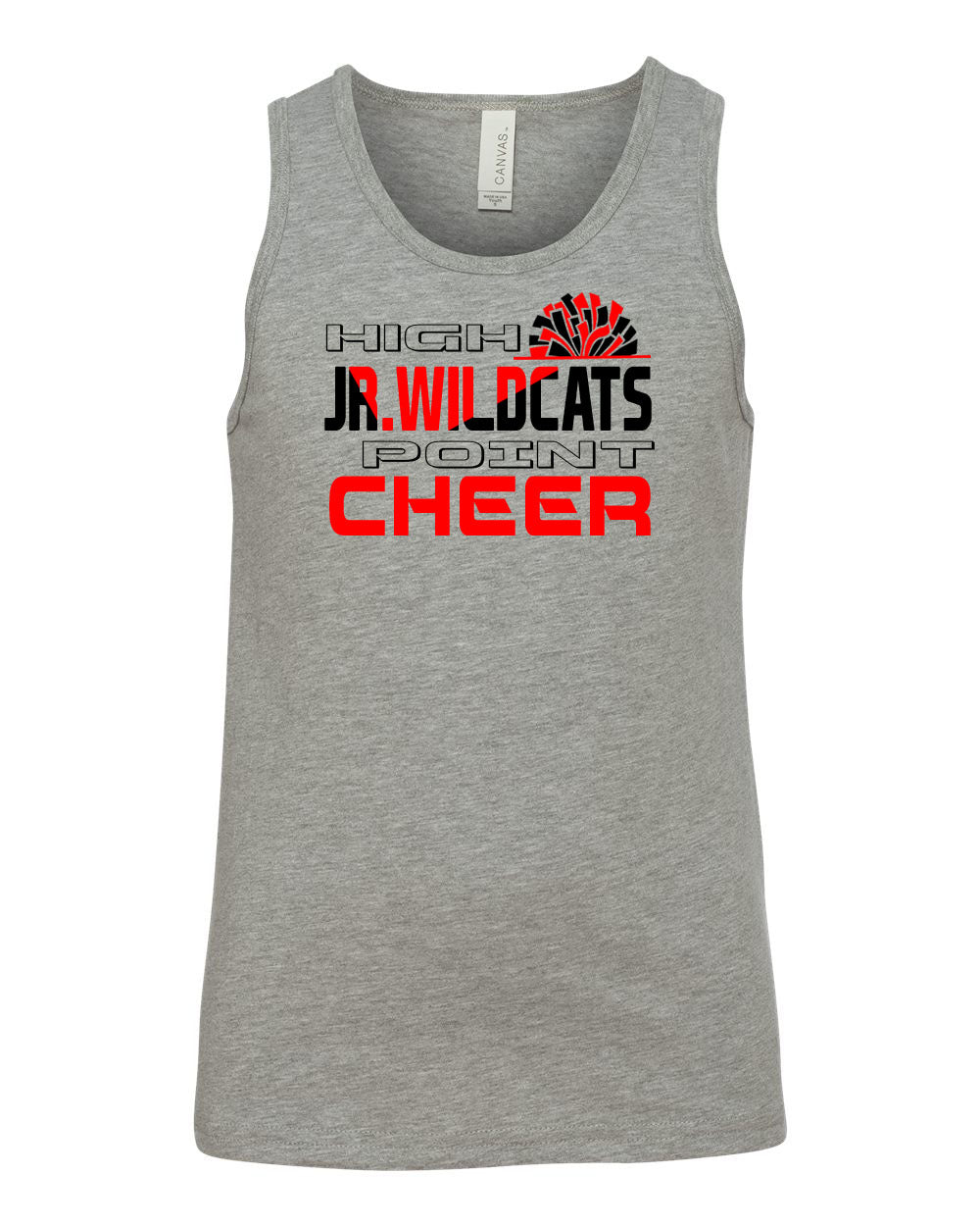 High Point Cheer design 5 Ladies Muscle Tank Top