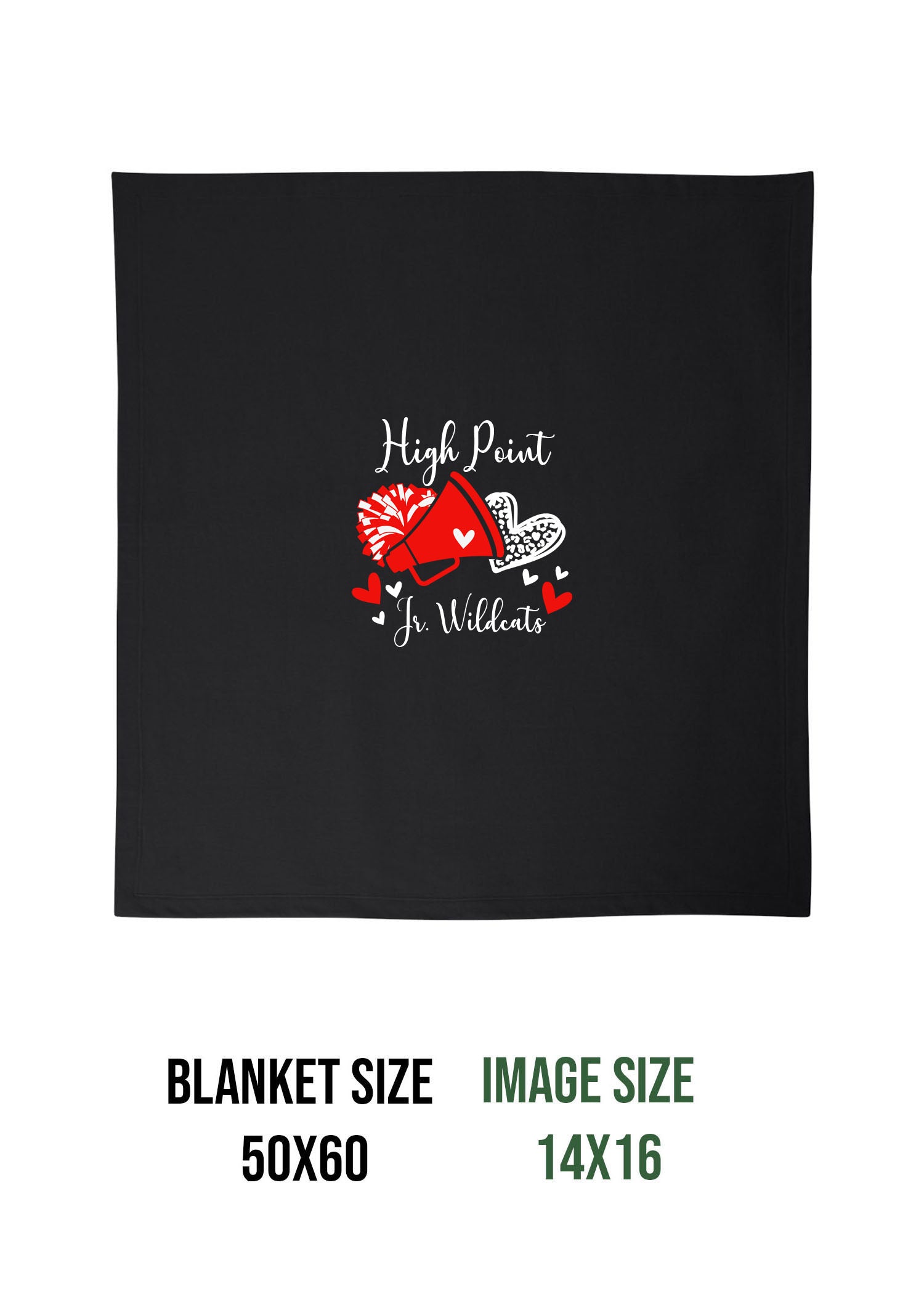 High Point Cheer Design 6 Blanket