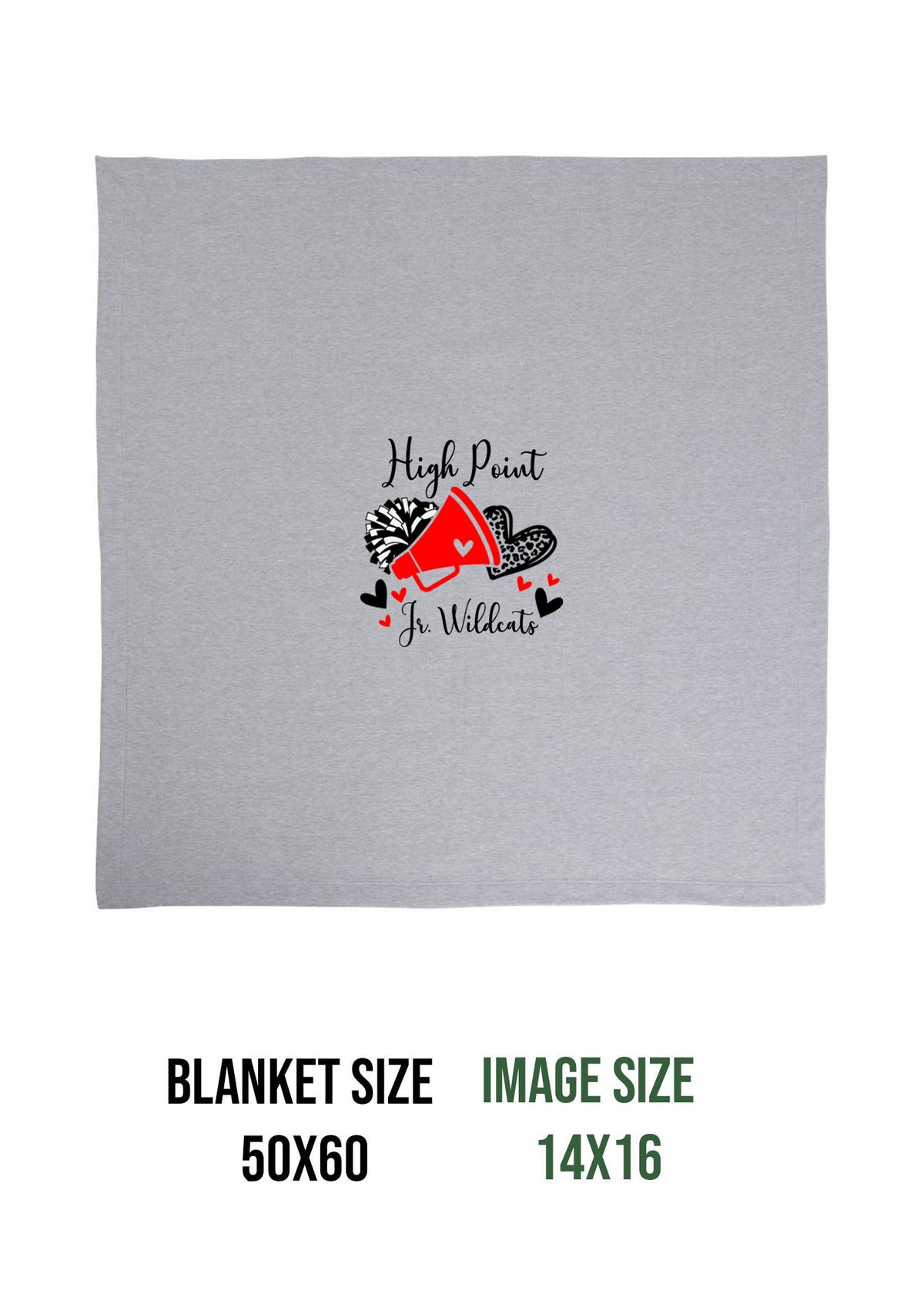 High Point Cheer Design 6 Blanket
