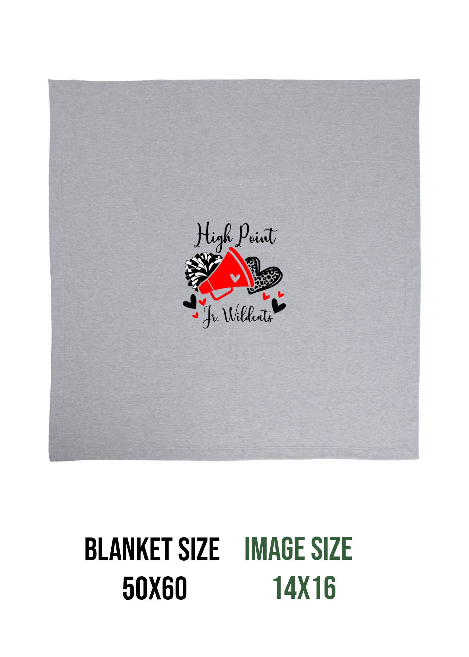 High Point Cheer Design 6 Blanket