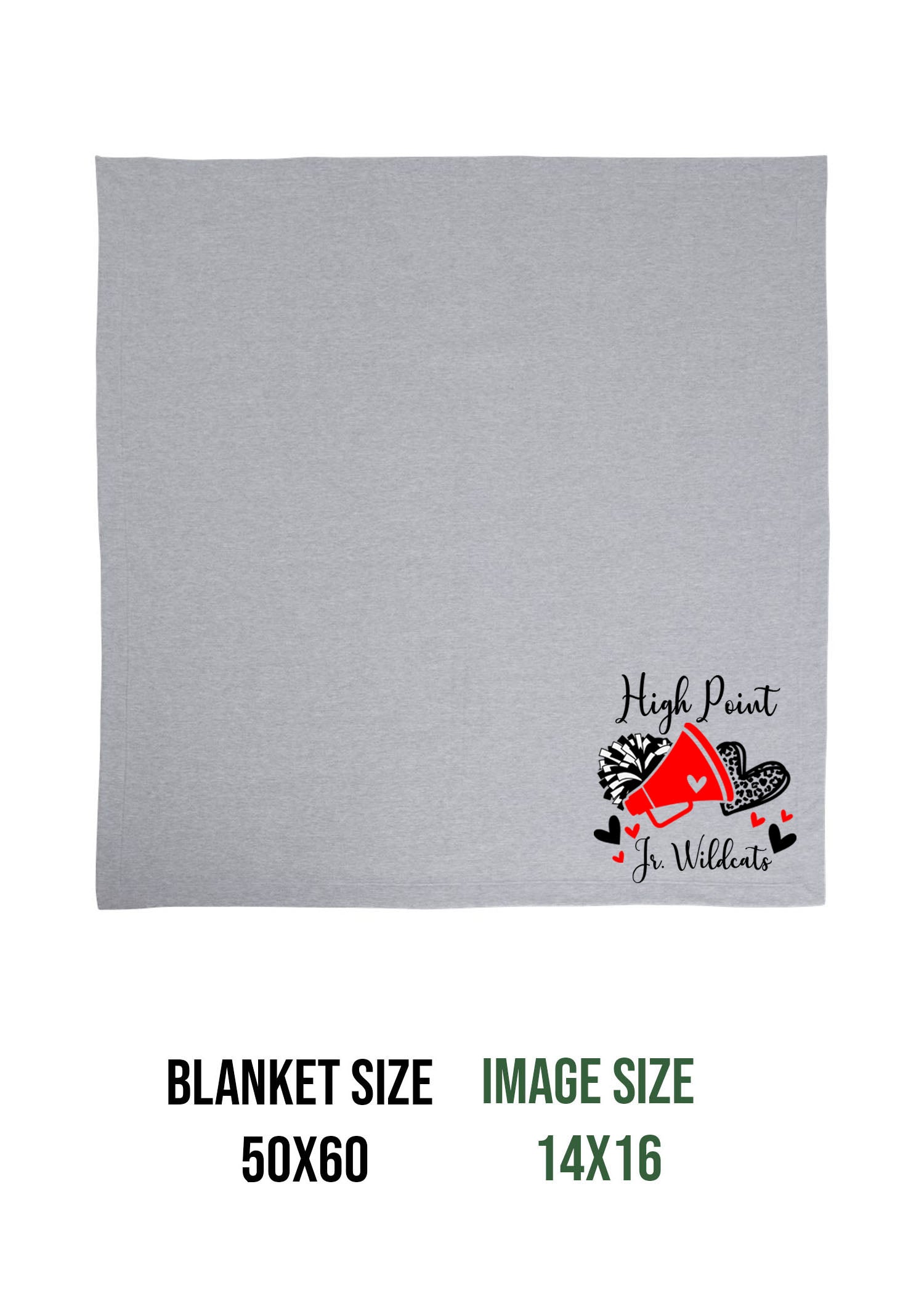 High Point Cheer Design 6 Blanket