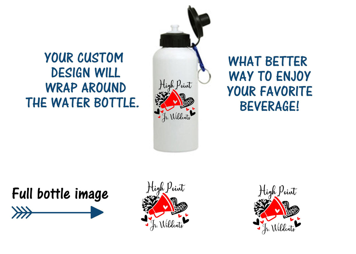 High Point Cheer Design 6 Water Bottle