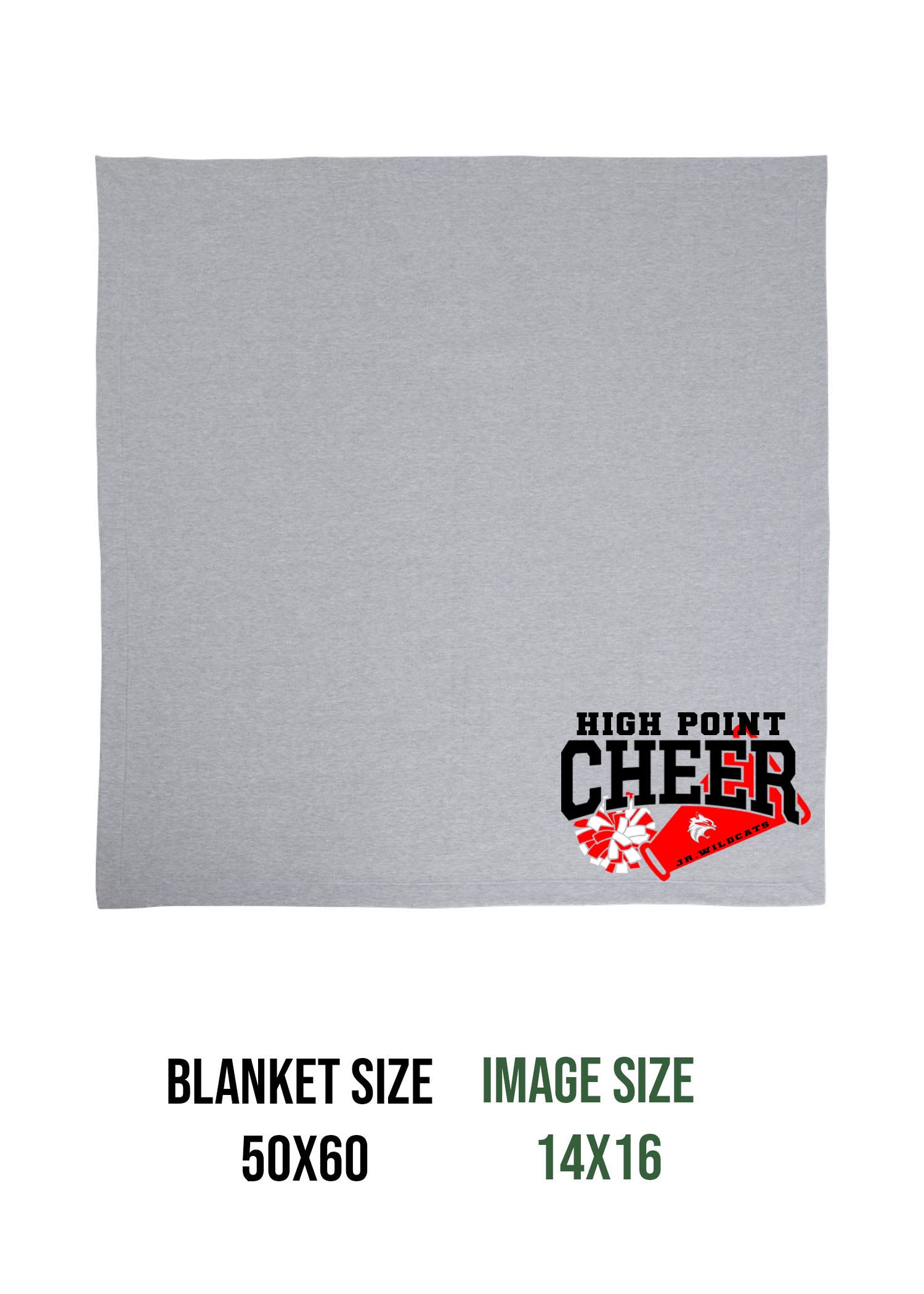High Point Cheer Design 1 Blanket