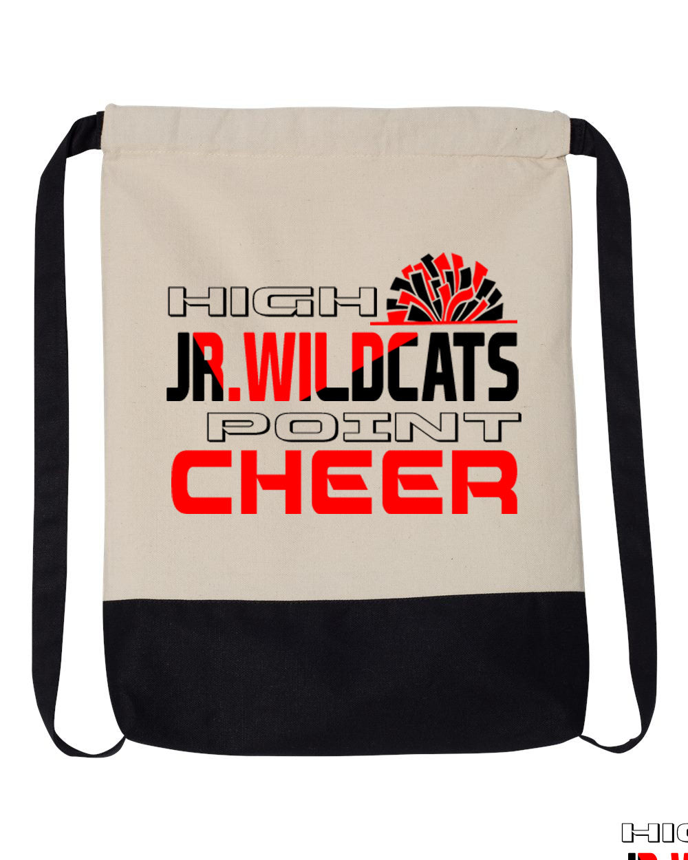 High Point Cheer Design 5 Drawstring Bag