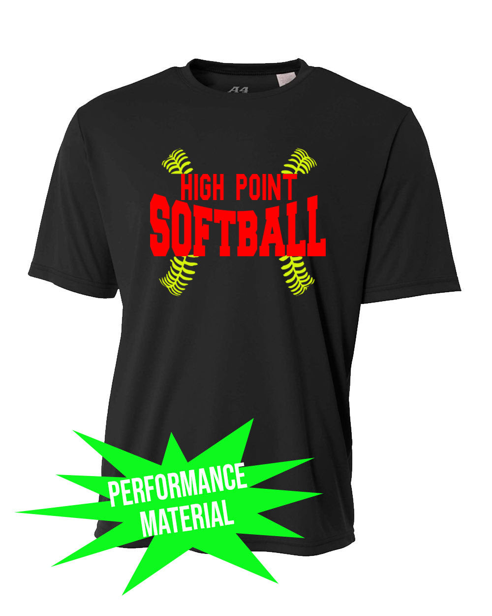 High Point Softball Performance Material design 1 T-Shirt