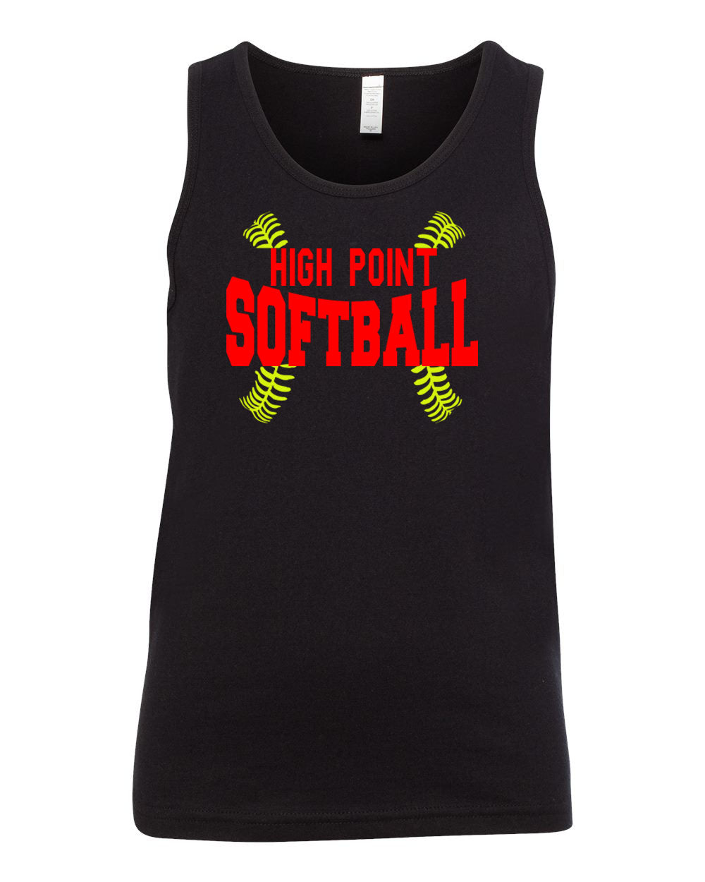 High Point Softball design 1 Ladies Muscle Tank Top