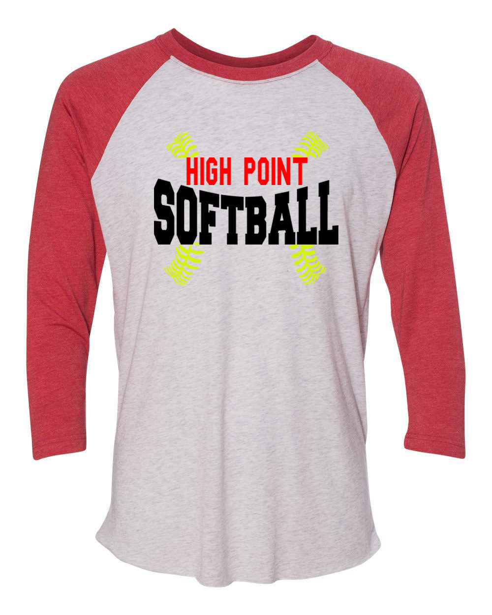 High Point Softball design 1 raglan shirt