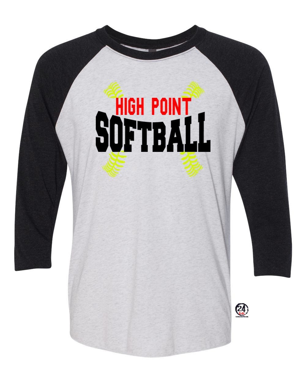 High Point Softball design 1 raglan shirt