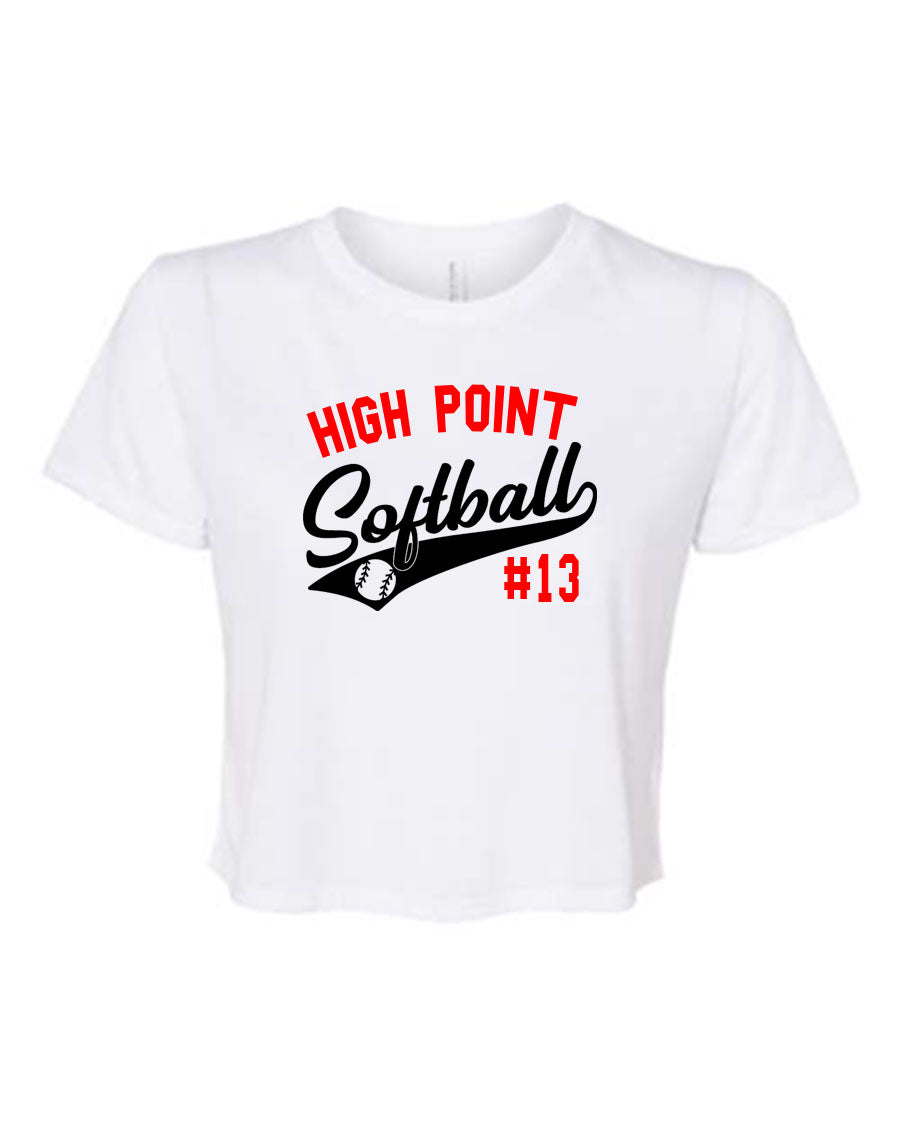 High Point Softball design 2 Crop Top