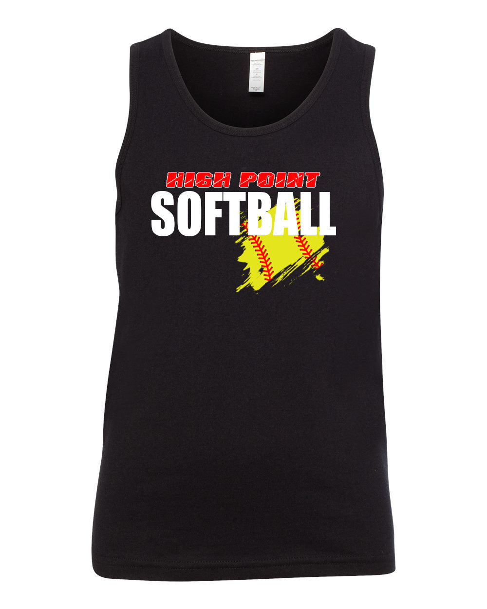 High Point Softball design 3 Ladies Muscle Tank Top