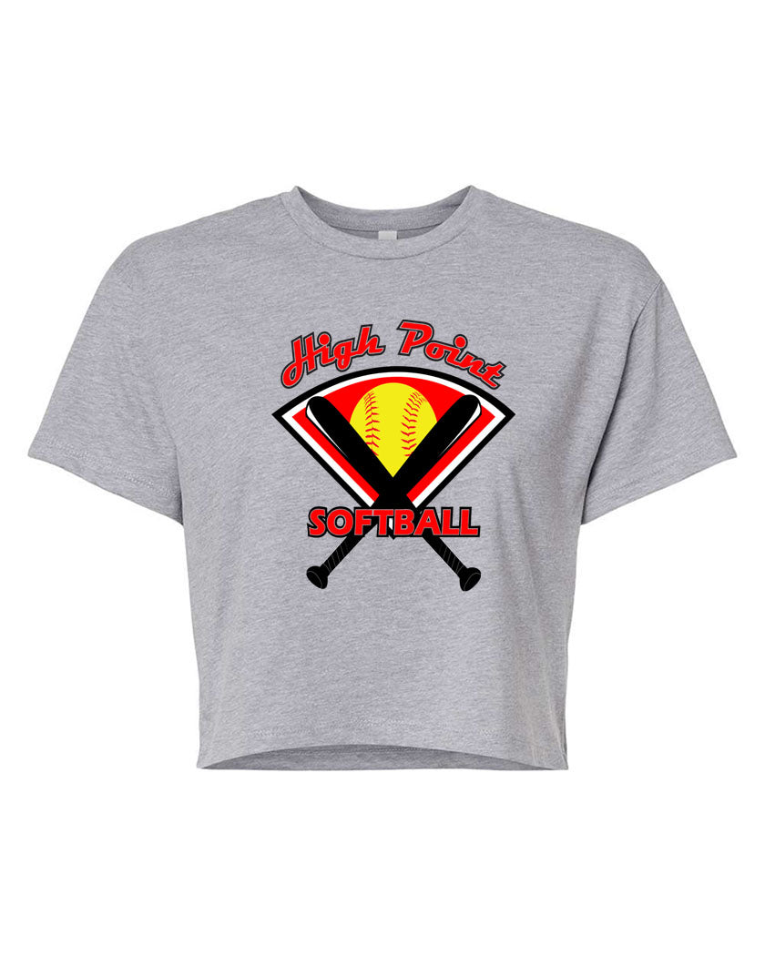 High Point Softball design 4 Crop Top