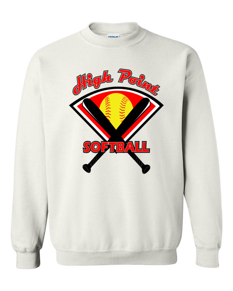 High Point Softball non hooded sweatshirt Design 4