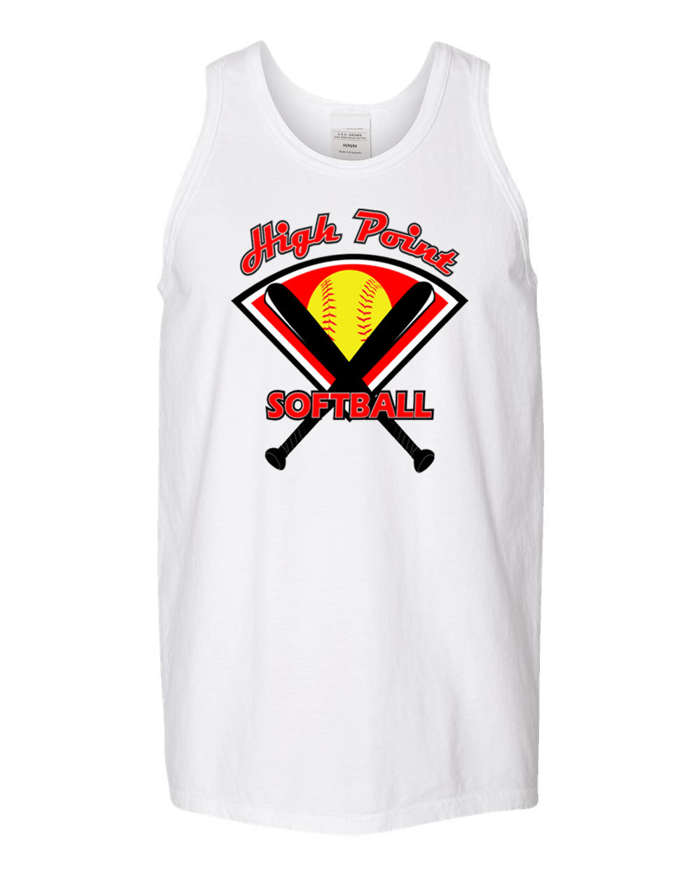 High Point Softball design 4 Ladies Muscle Tank Top