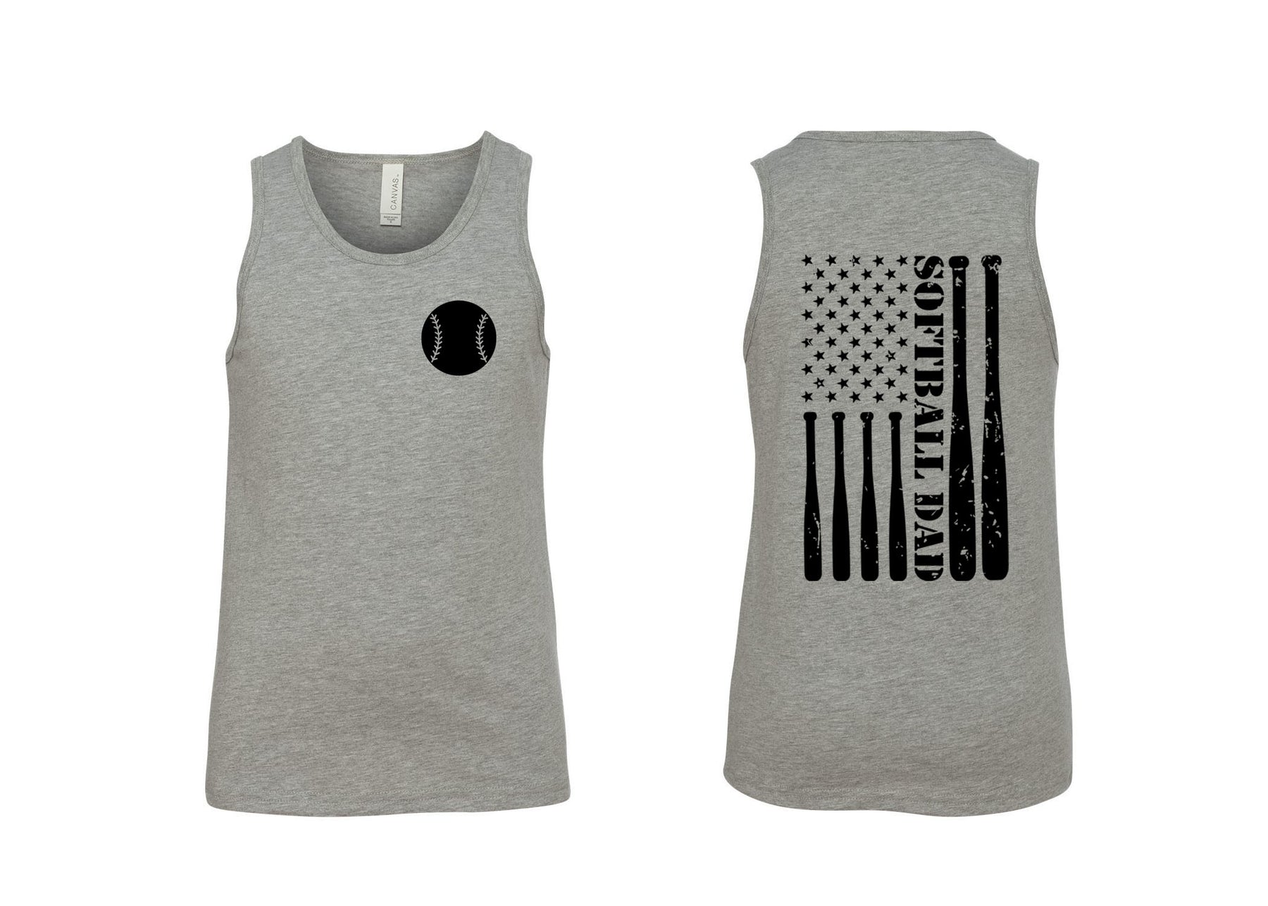 High Point Softball design 5 Ladies Muscle Tank Top