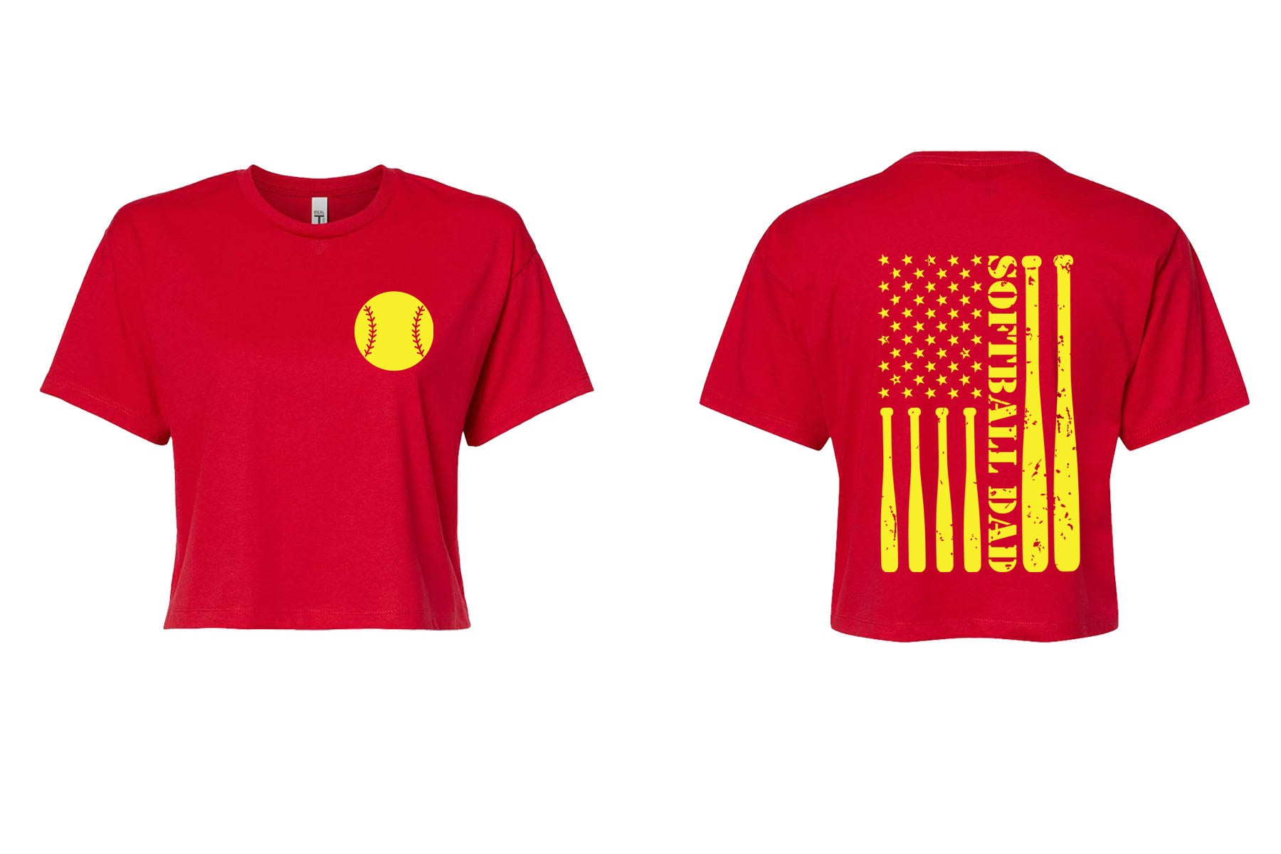 High Point Softball design 5 Crop Top