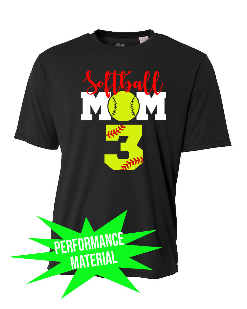 High Point Softball Performance Material design 6 T-Shirt