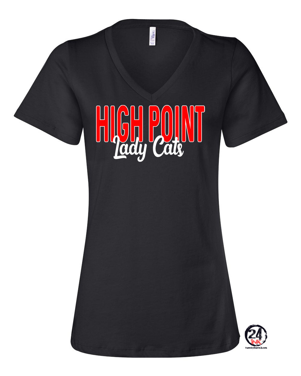 High Point Softball Design 7 V-neck T-Shirt