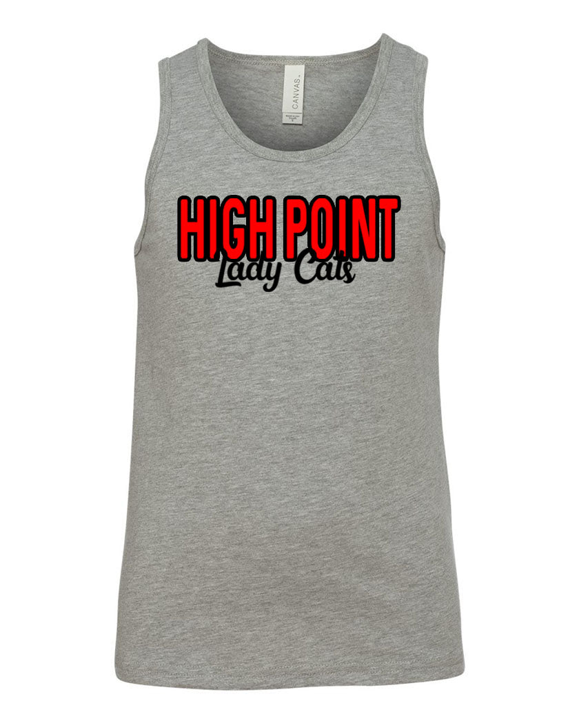 High Point Softball design 7 Ladies Muscle Tank Top