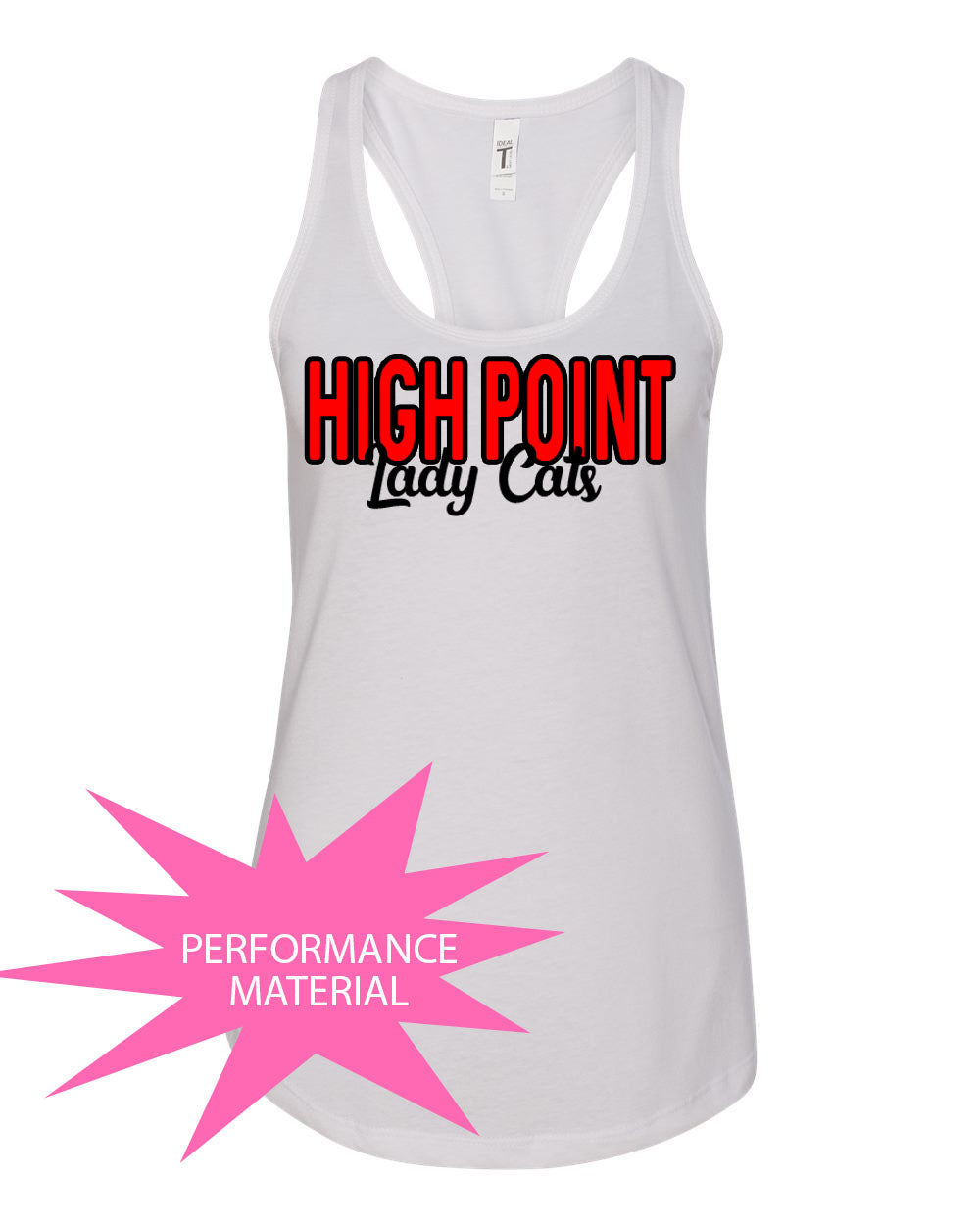 High Point Softball  Design 7 Performance Racerback Tank Top