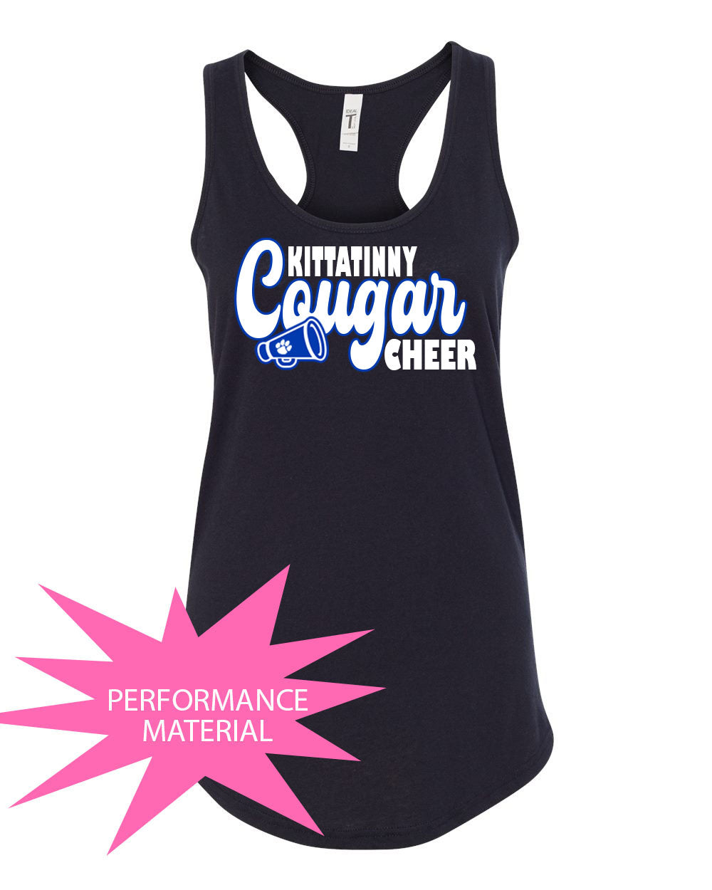 KHS Cheer Performance Racerback Tank Top Design 4