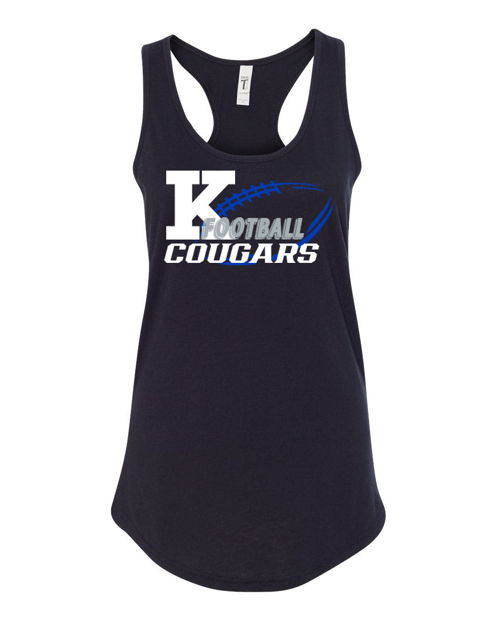 KHS Football Design 3 Racerback Tank Top