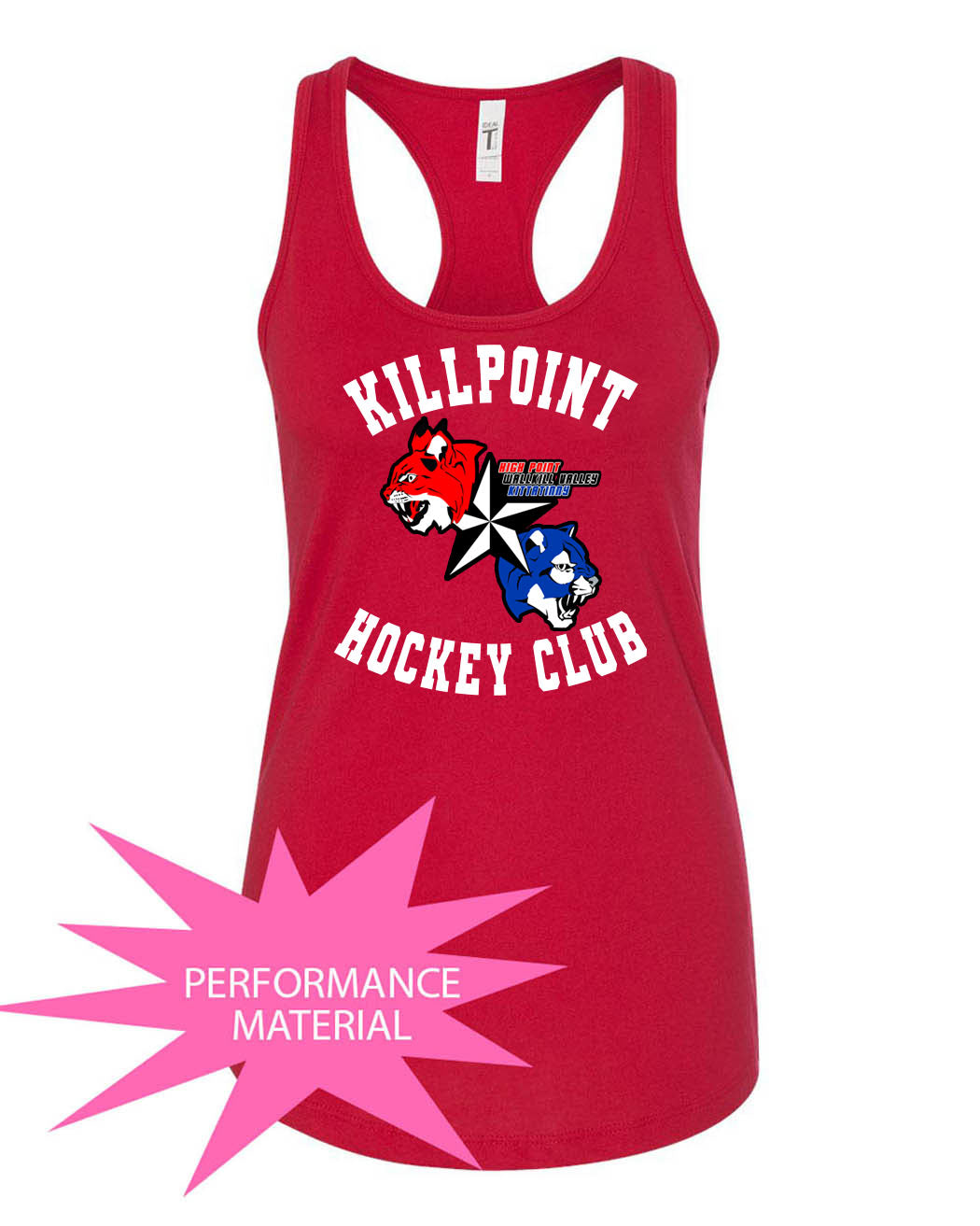 Killpoint Hockey Performance Racerback Tank Top Design 1