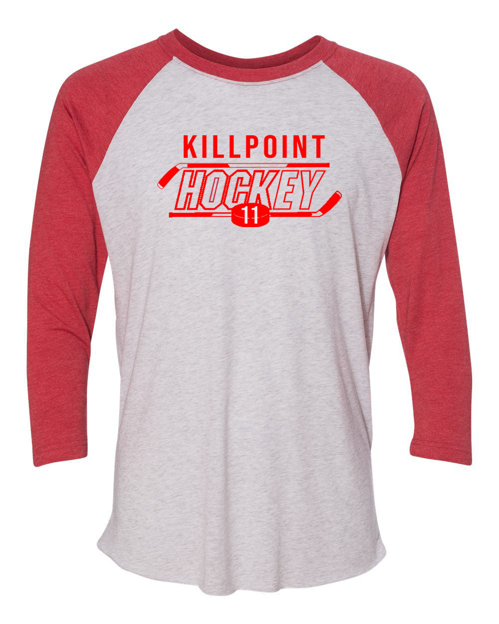 Killpoint Hockey raglan shirt Design 2