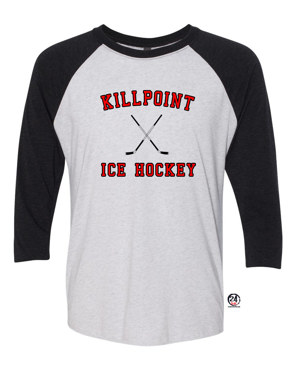 Killpoint Hockey raglan shirt Design 3