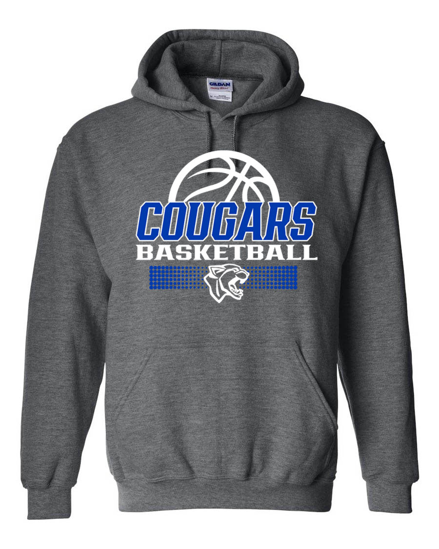 Cougars Basketball Design 6 Hooded Sweatshirt