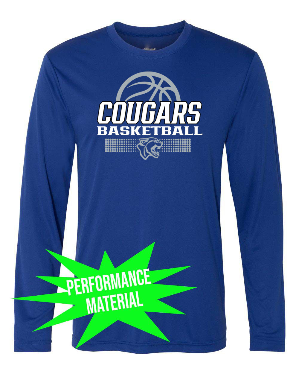 Kittatinny Basketball Performance Material Design 6 Long Sleeve Shirt