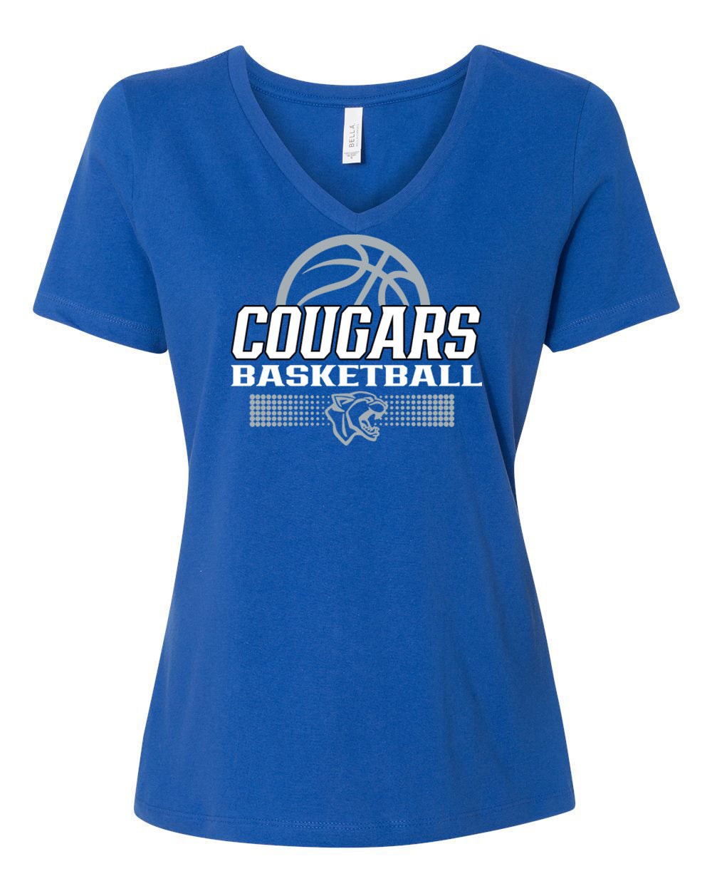 Kittatinny Basketball Design 6 V-neck T-Shirt