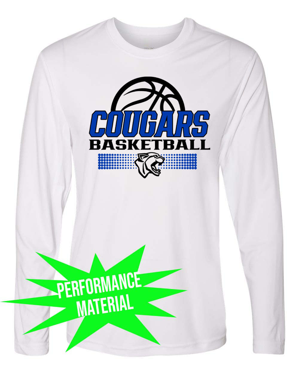 Kittatinny Basketball Performance Material Design 6 Long Sleeve Shirt