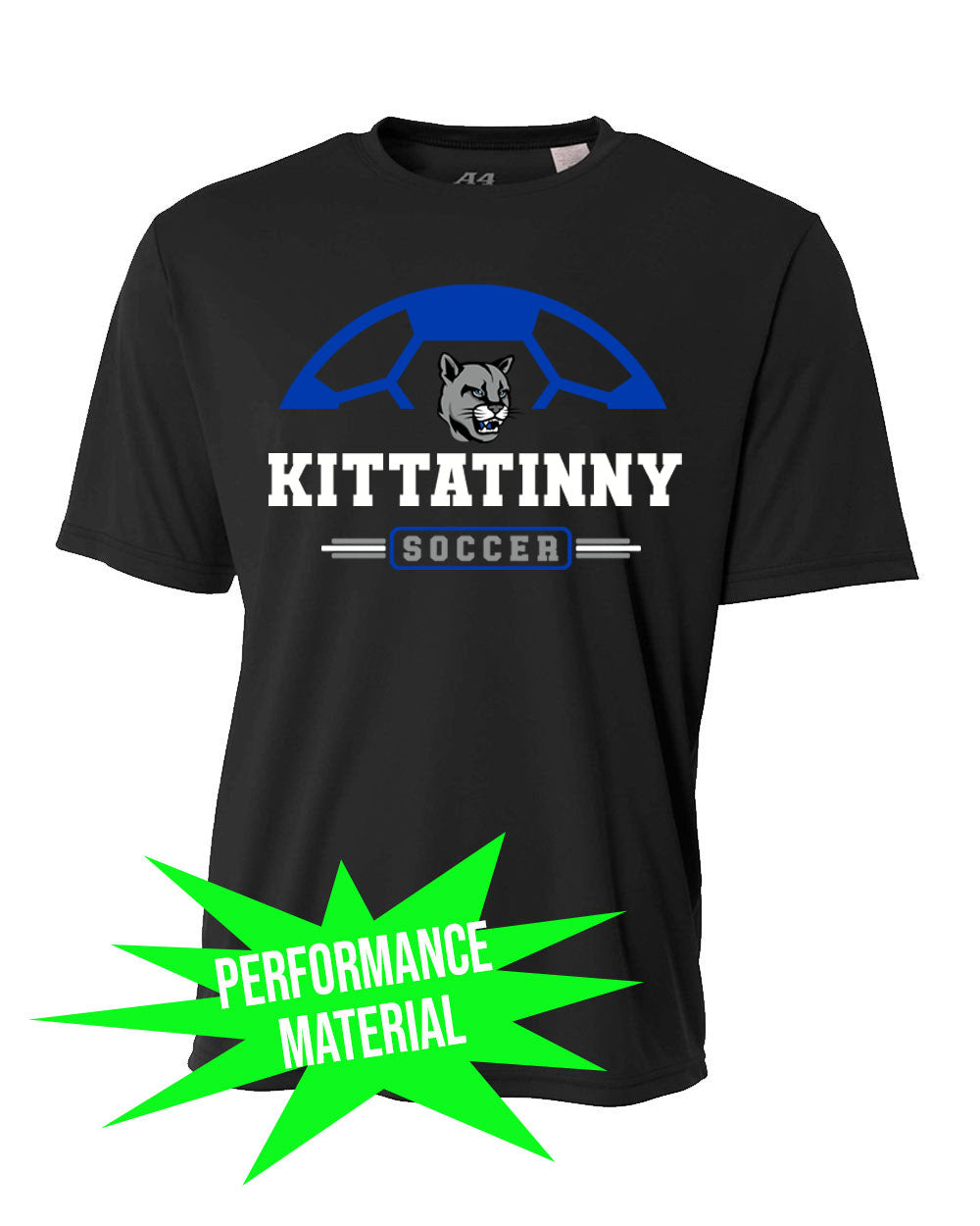 Kittatinny Soccer Performance Material T-Shirt design 2