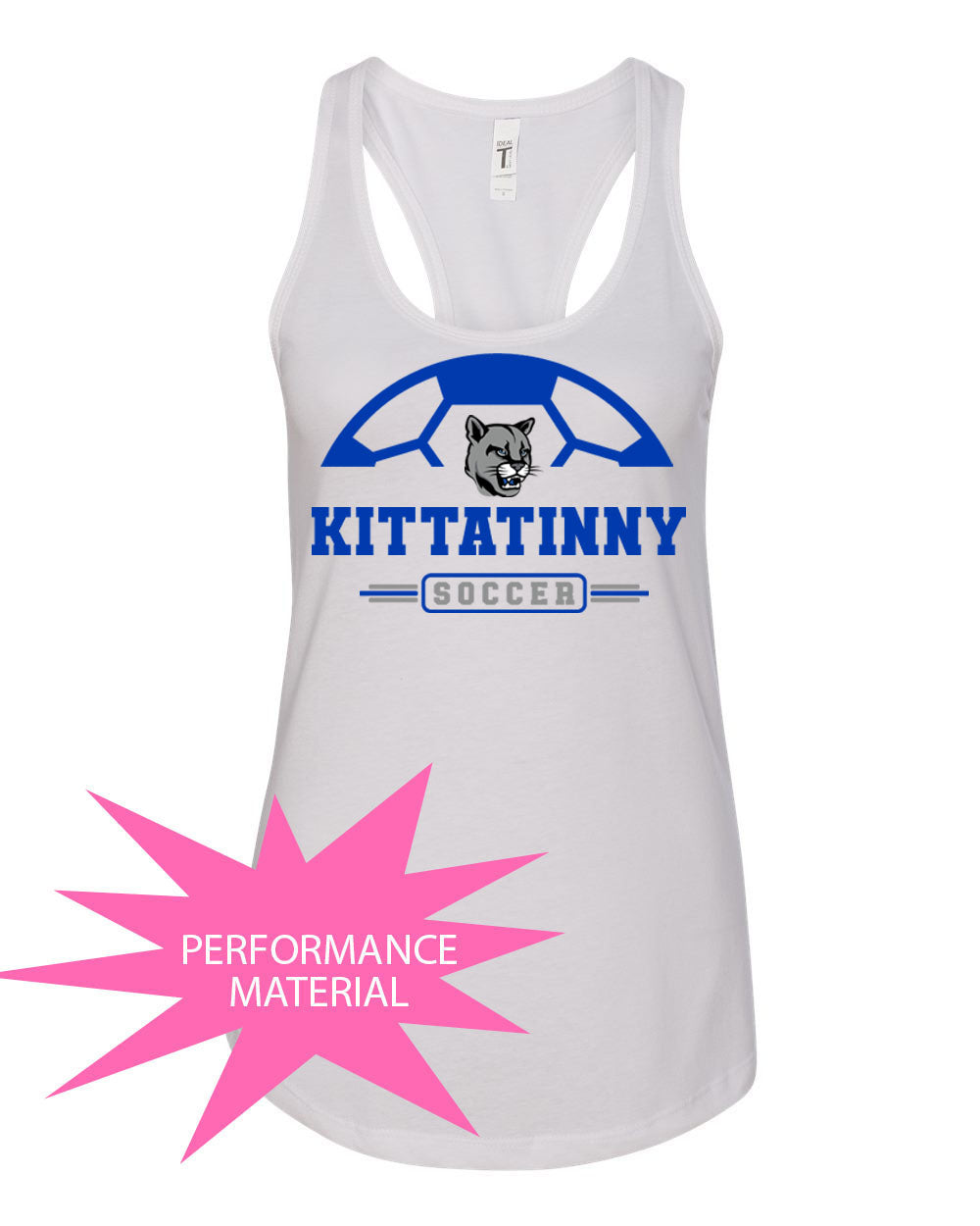 Kittatinny Soccer Design 2 Performance Racerback Tank Top