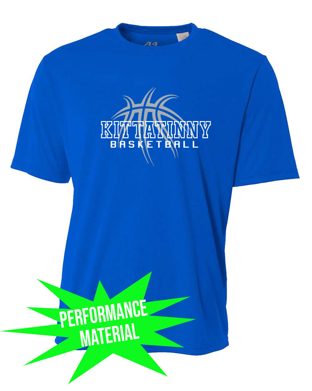 Kittatinny Basketball Performance Material T-Shirt Design 4