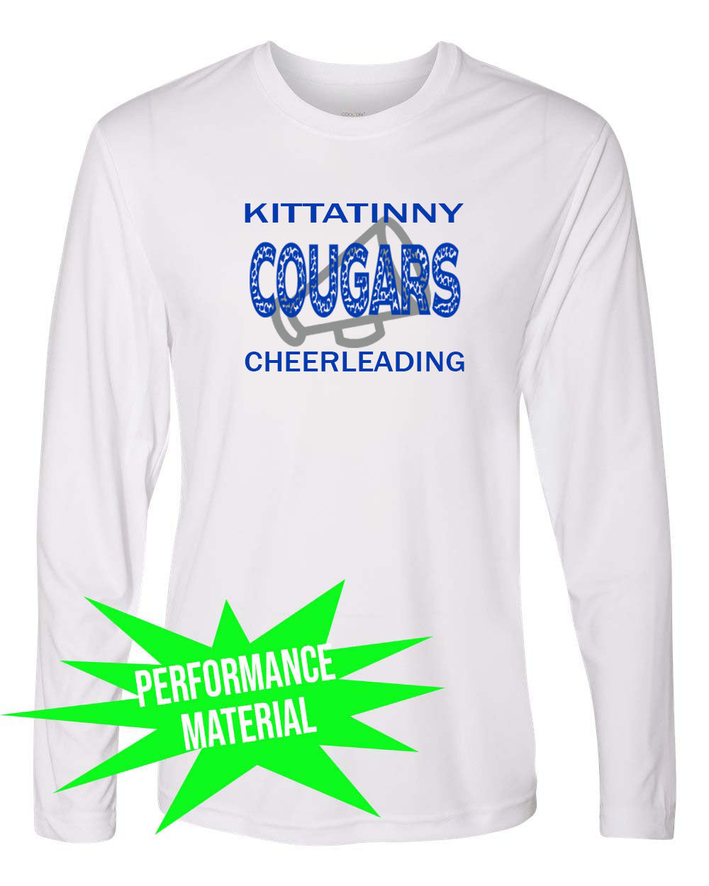 Kittatinny Cheer Performance Material Design 10 Long Sleeve Shirt