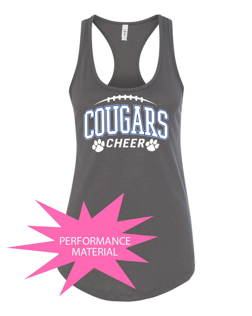 Kittatinny Cheer Performance Racerback Tank Top Design 13