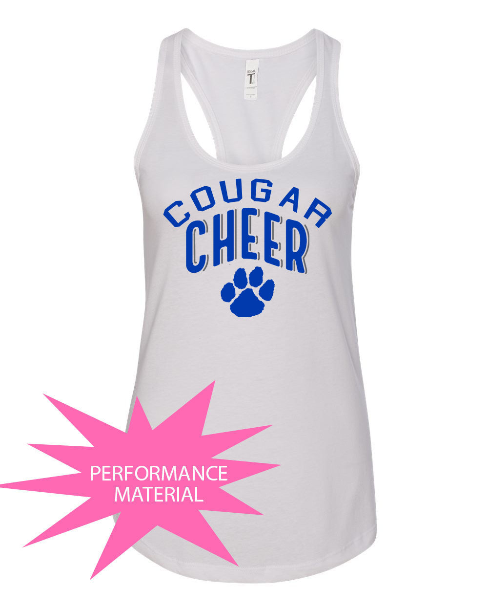 Kittatinny Cheer Performance Racerback Tank Top Design 5