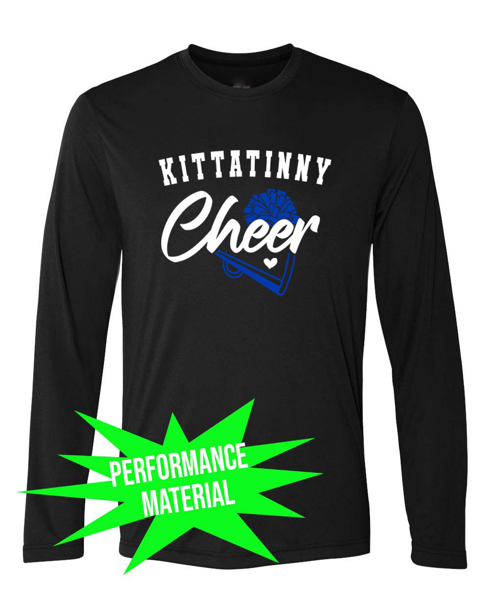 Kittatinny Cheer Performance Material Design 9 Long Sleeve Shirt