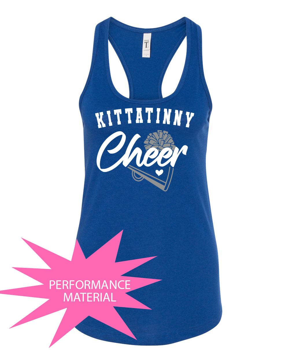 Kittatinny Cheer Performance Racerback Tank Top Design 9
