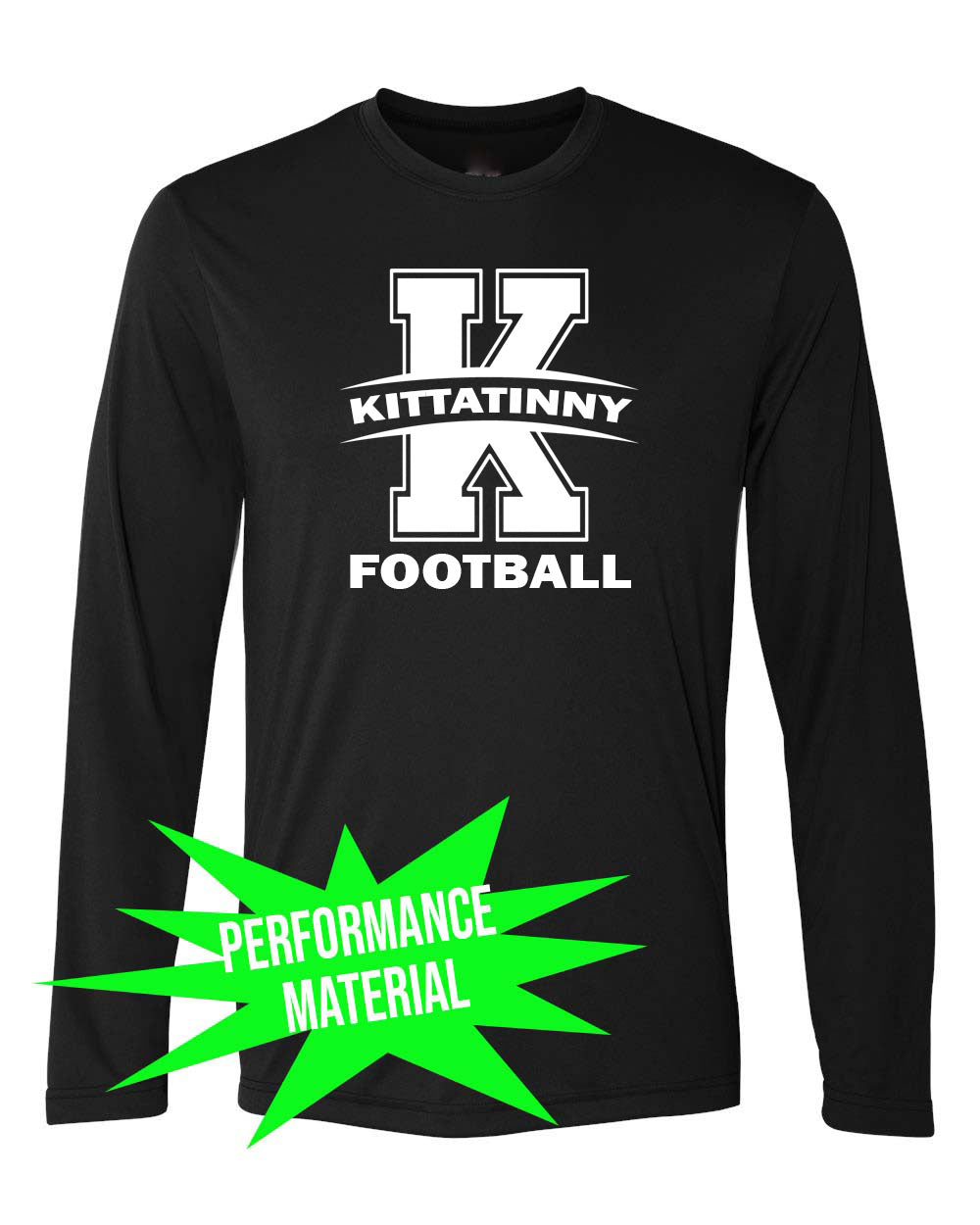 KHS Football Performance Material Design 12 Long Sleeve Shirt