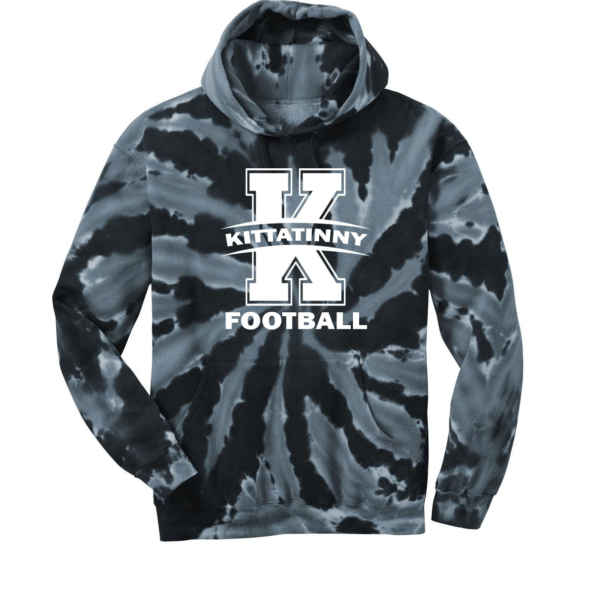 Kittatinny Football Tie-Dye Hooded Sweatshirt Design 12