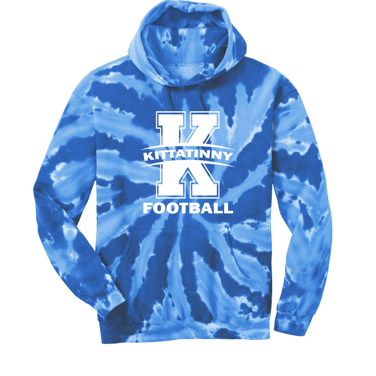 Kittatinny Football Tie-Dye Hooded Sweatshirt Design 12