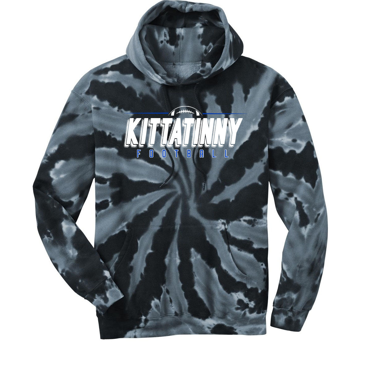 KHS Football Tie-Dye Hooded Sweatshirt Design 13