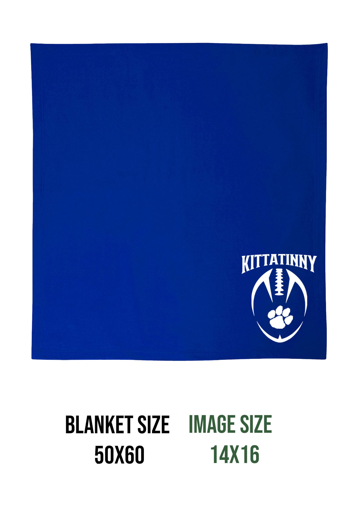 Kitattinny Football Design 8 Blanket