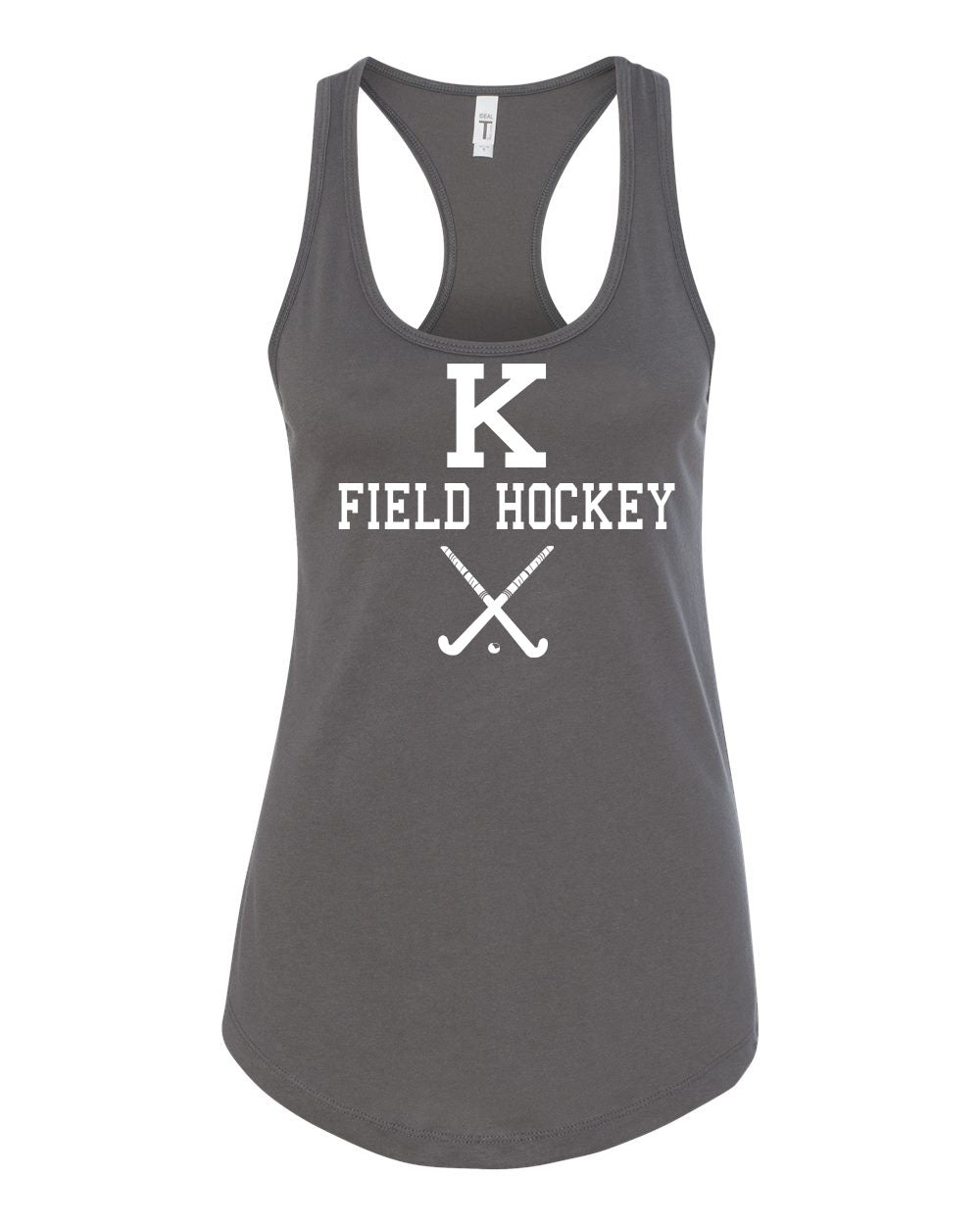 Kittatinny Jr High Field Hockey Design 5 Racerback Tank Top