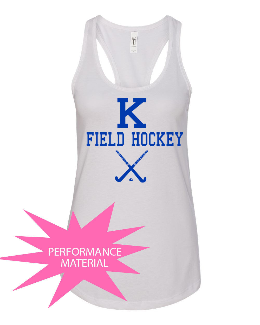 Kittatinny Jr High Field Hockey Design 5 Performance Racerback Tank Top