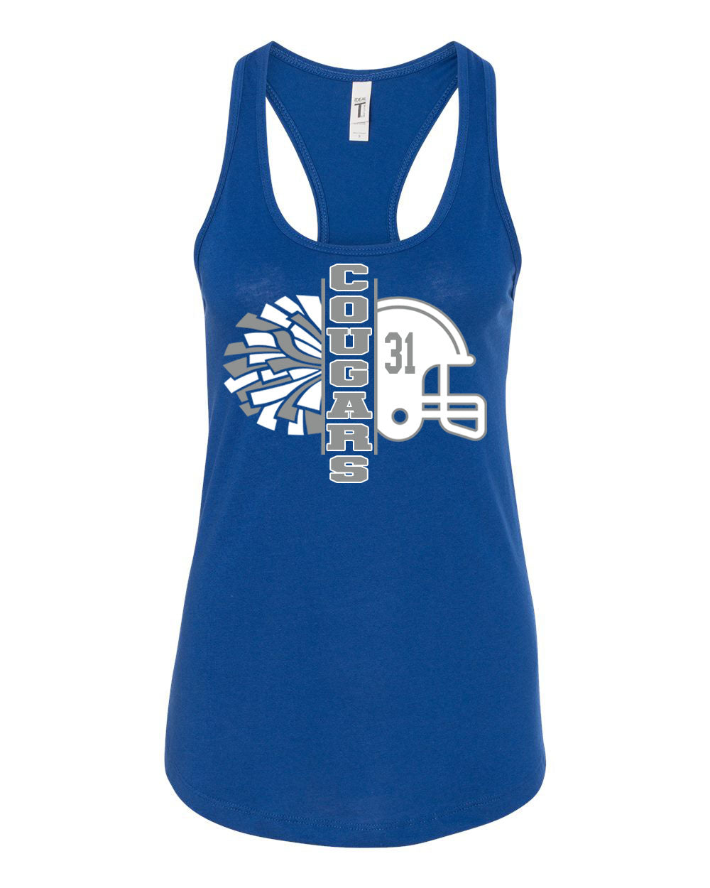 Kittatinny Football Design 7 Racerback Tank Top