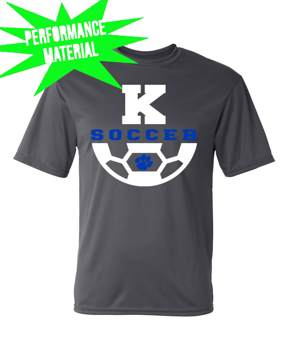 Kittatinny Soccer Performance Material T-Shirt design 4