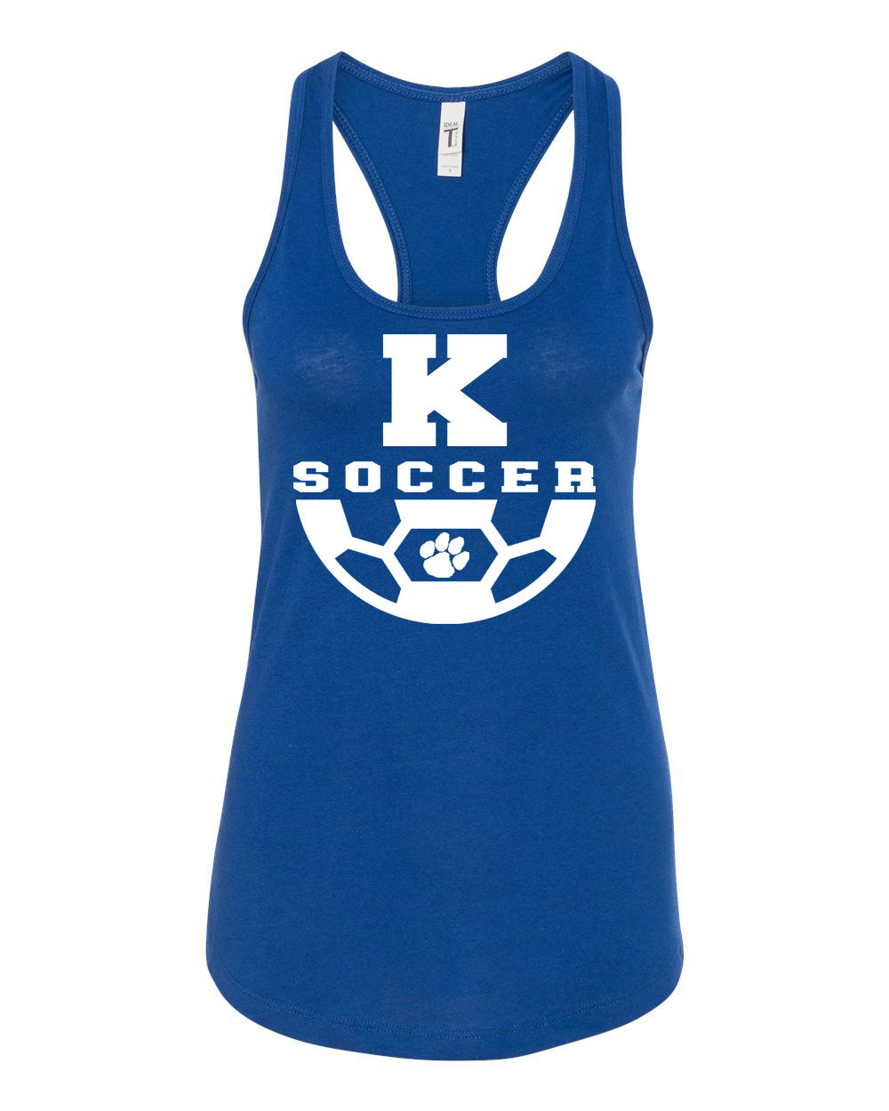 Kittatinny Soccer Design 4 Racerback Tank Top